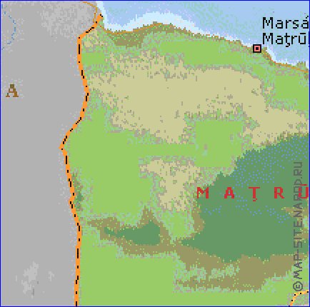 Administrativa mapa de Egipto em ingles