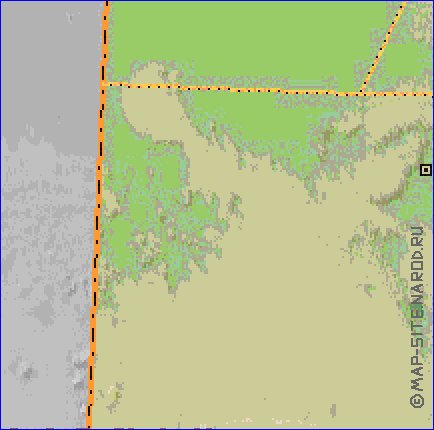 Administrativa mapa de Egipto em ingles