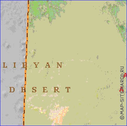 Administrativa mapa de Egipto em ingles