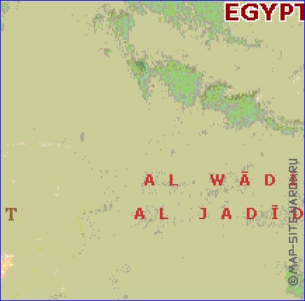 Administrativa mapa de Egipto em ingles