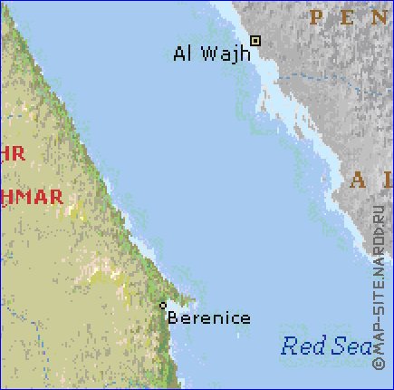 Administrativa mapa de Egipto em ingles