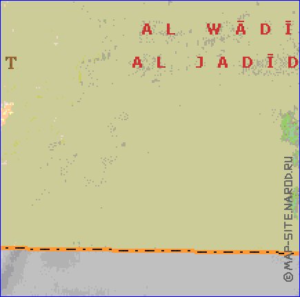 Administrativa mapa de Egipto em ingles