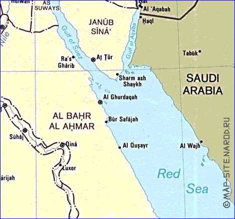 Administrativa mapa de Egipto