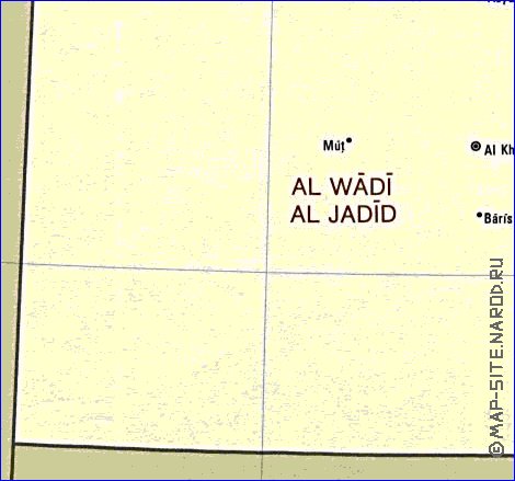 Administrativa mapa de Egipto