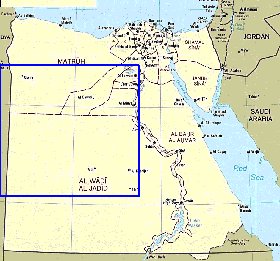 Administrativa mapa de Egipto