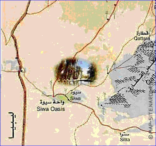 mapa de Egipto em arabe