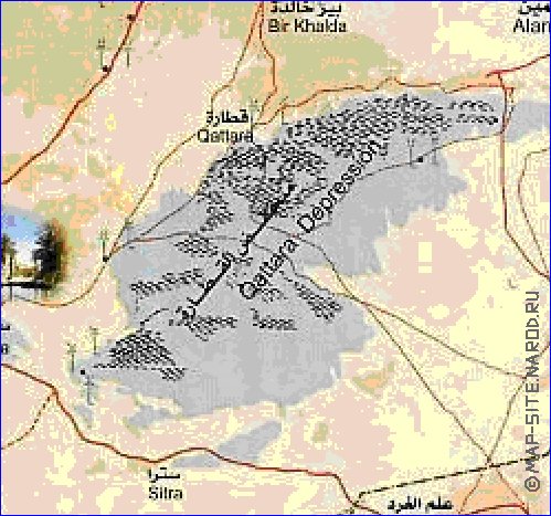 mapa de Egipto em arabe