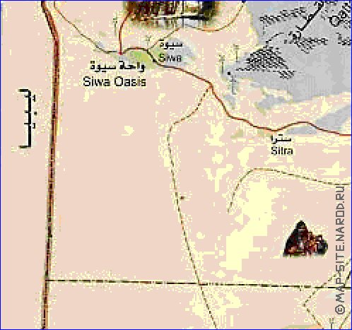 mapa de Egipto em arabe