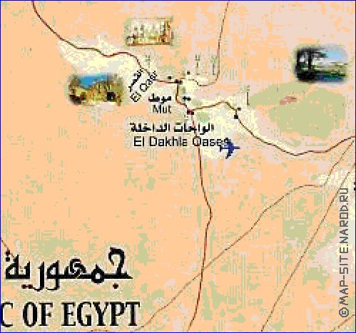 mapa de Egipto em arabe