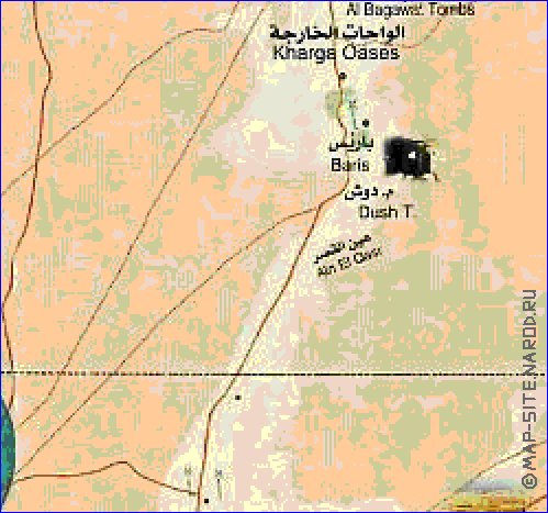 mapa de Egipto em arabe