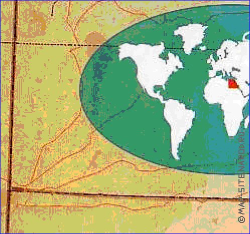 mapa de Egipto em arabe