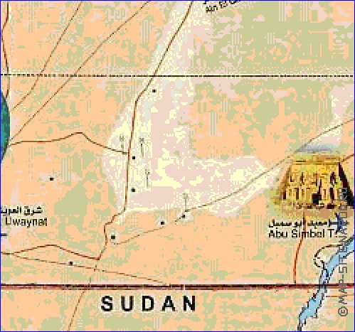 mapa de Egipto em arabe