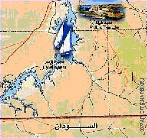 mapa de Egipto em arabe