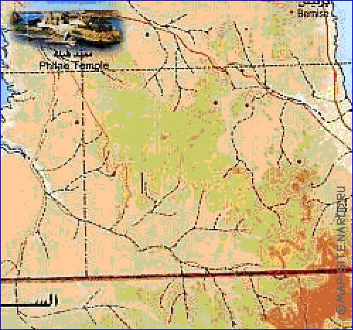 mapa de Egipto em arabe