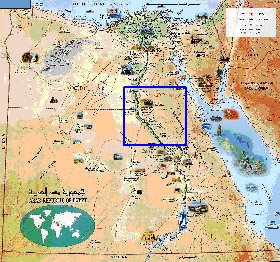 mapa de Egipto em arabe