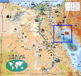 mapa de Egipto em arabe