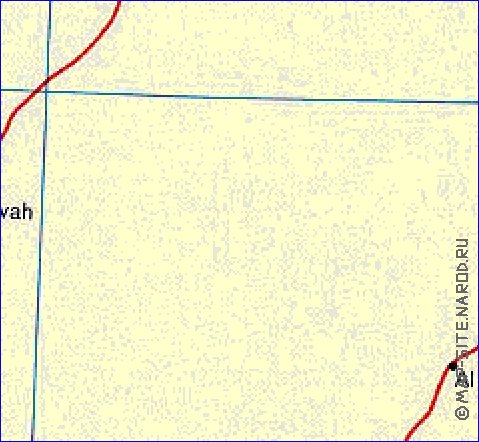 mapa de Egipto em ingles