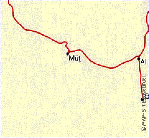 mapa de Egipto em ingles