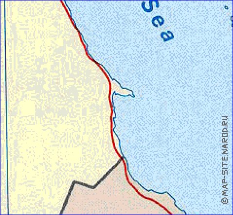 mapa de Egipto em ingles