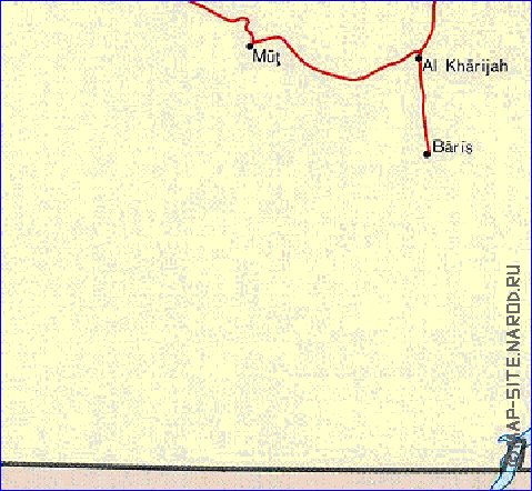 mapa de Egipto em ingles