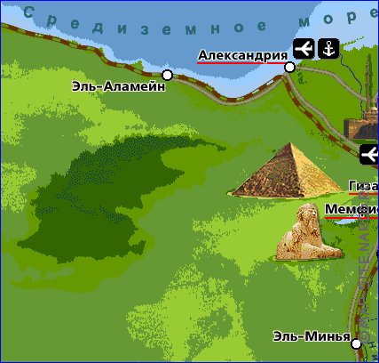 Fisica mapa de Egipto