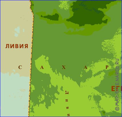 Fisica mapa de Egipto