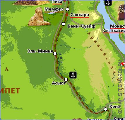 Fisica mapa de Egipto