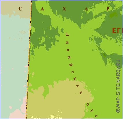 Fisica mapa de Egipto