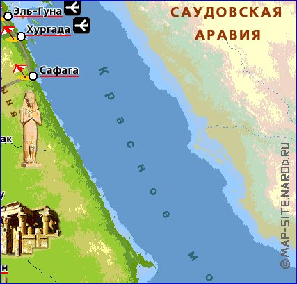 Fisica mapa de Egipto