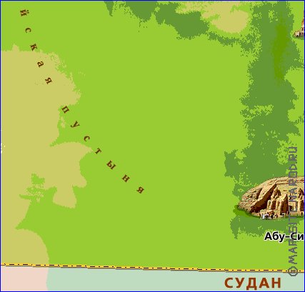 Fisica mapa de Egipto