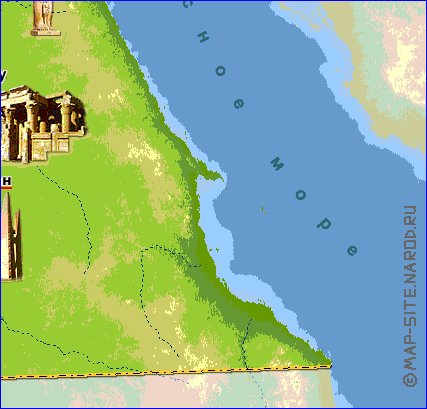 Fisica mapa de Egipto