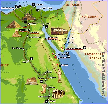 Fisica mapa de Egipto