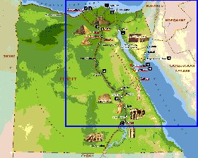 Fisica mapa de Egipto