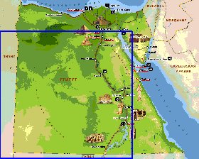 Fisica mapa de Egipto