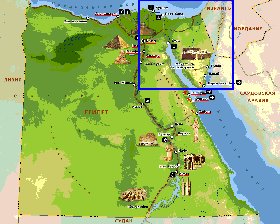 Fisica mapa de Egipto