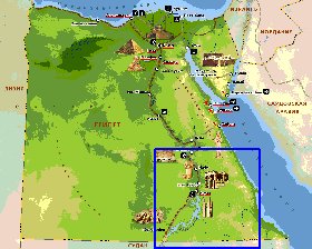 Fisica mapa de Egipto