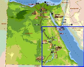 Fisica mapa de Egipto