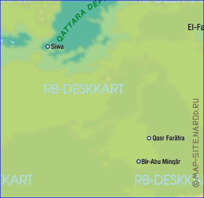 mapa de Egipto em alemao