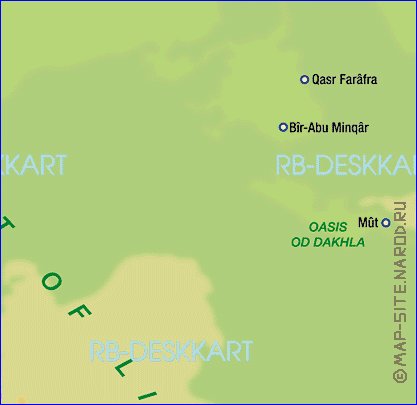 mapa de Egipto em alemao