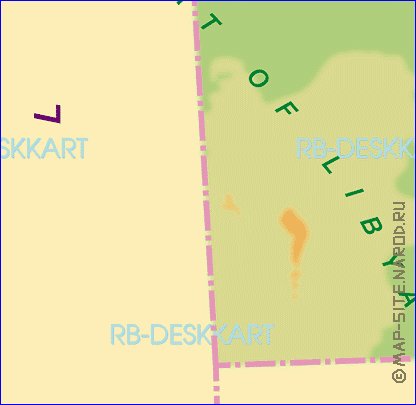 mapa de Egipto em alemao