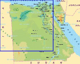 mapa de Egipto em alemao