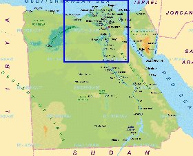 mapa de Egipto em alemao