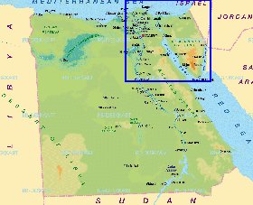 mapa de Egipto em alemao