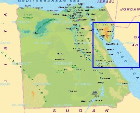 mapa de Egipto em alemao