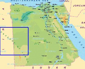 mapa de Egipto em alemao