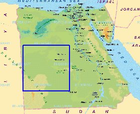 mapa de Egipto em alemao