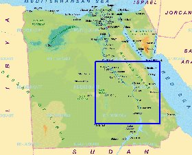 mapa de Egipto em alemao