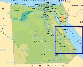 mapa de Egipto em alemao