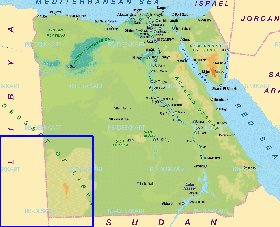 mapa de Egipto em alemao