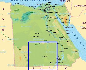 mapa de Egipto em alemao